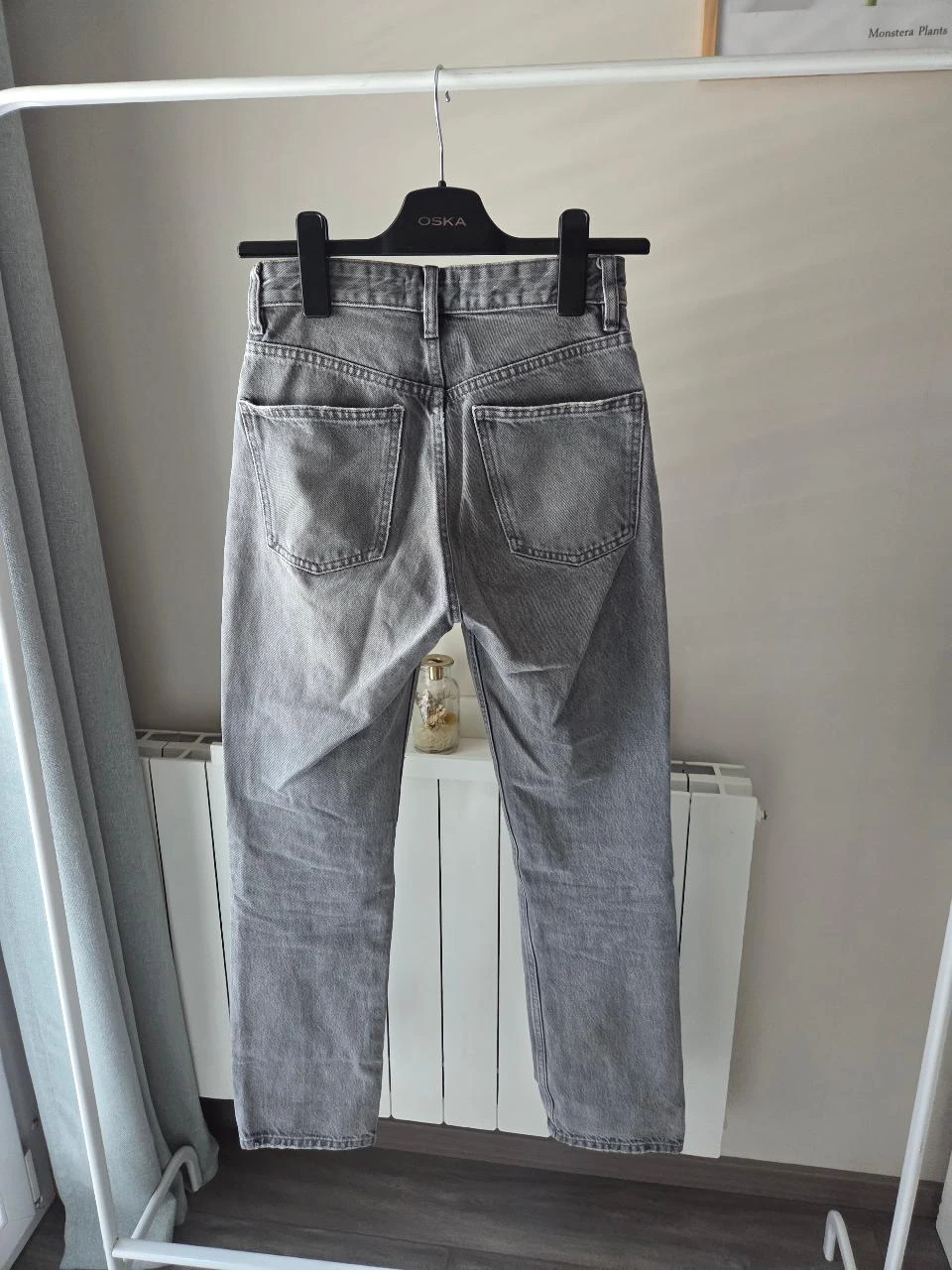 Rechte jeans Zara grijs uitgewassen \ maat 34 \ trendy denim \ zeer goede staat – photo 5